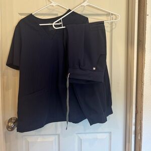 Figs Navy Joggers Scrub Bottoms